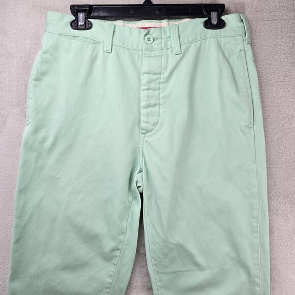 Supreme Chino Mint Pants Mens 30 (Fits 32x28) Green Pinup Girl Embroidered SS23 - Picture 3 of 14